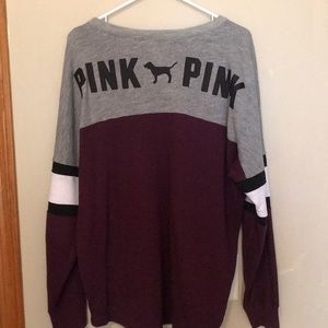 VS Pink Lace Sweatshirt